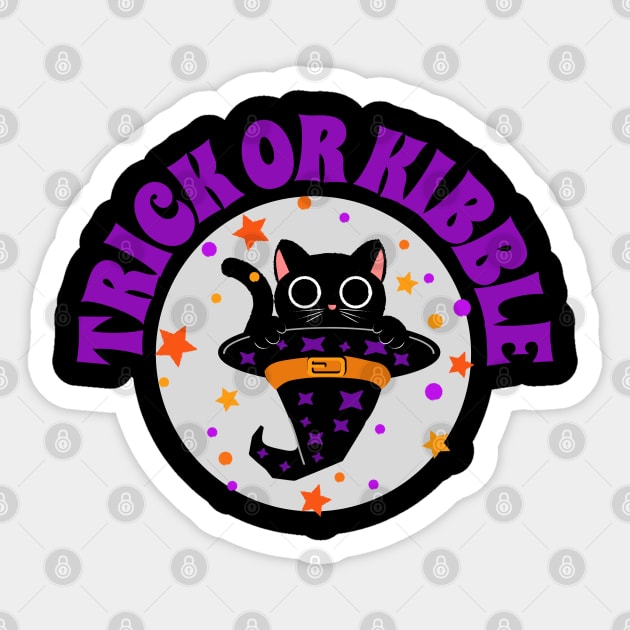 Trick or Kibble Sticker by Stylecombinator